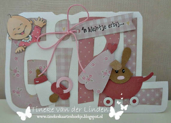 Dutch Doobadoo Pausschablone und Schneidevorlage - dekorative Basis für Girl Karten