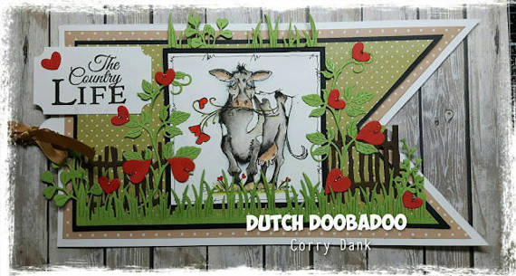 Dutch Doobadoo Schablone zum Abpausen und Ausschneiden - Flagge / Banner