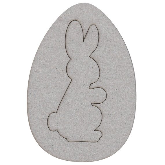 Ei mit Hase 15x10 cm SCRAPINIEC