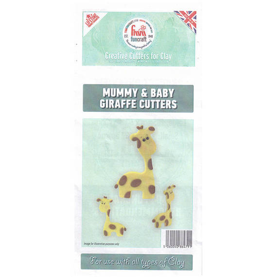 FMM Funcraft Cutters Stanzschalen - Mummy & Baby Giraffe Cutters Giraffe