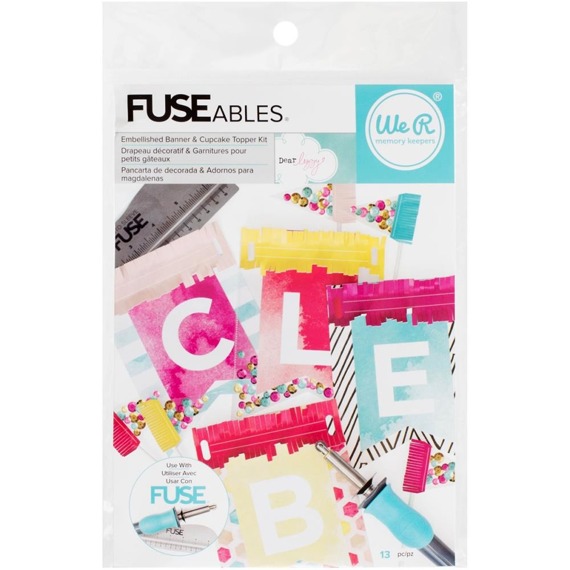 FUSEables Banner & Cupcake - We r memory - Elemente zur Herstellung von Girlanden und Cupcake-Dekorationen