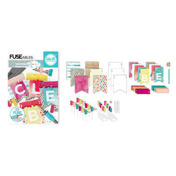 FUSEables Banner & Cupcake - We r memory - Elemente zur Herstellung von Girlanden und Cupcake-Dekorationen