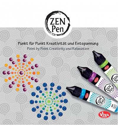 Farbe mit Applikator für Punkte Zen Pen - Viva Decor - Gelb