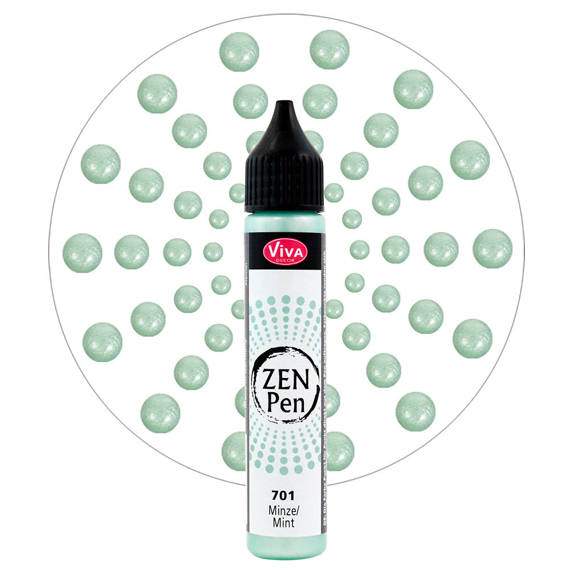 Farbe mit Applikator zum Setzen von Punkten Zen Pen - Viva Decor - Mint