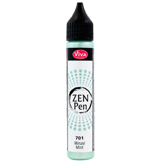 Farbe mit Applikator zum Setzen von Punkten Zen Pen - Viva Decor - Mint