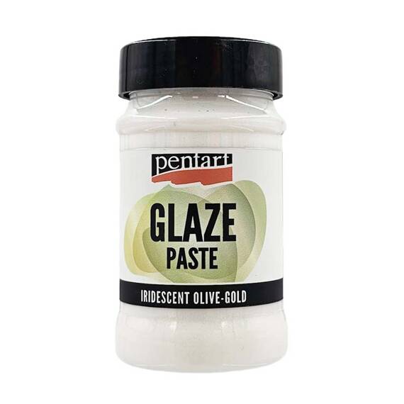 Glaze PASTE Glasurpaste Olivgold schillernde 100ml - PENTART