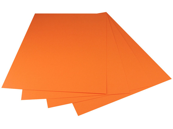 HAPPY COLOR 1Stk. A4 Karton Papier Tonpapier Tonzeichenpapier 170g, orange