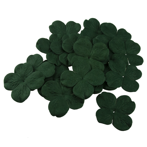 HORTENSIONEN Papierblumen, grün 50mm - 50 Stück