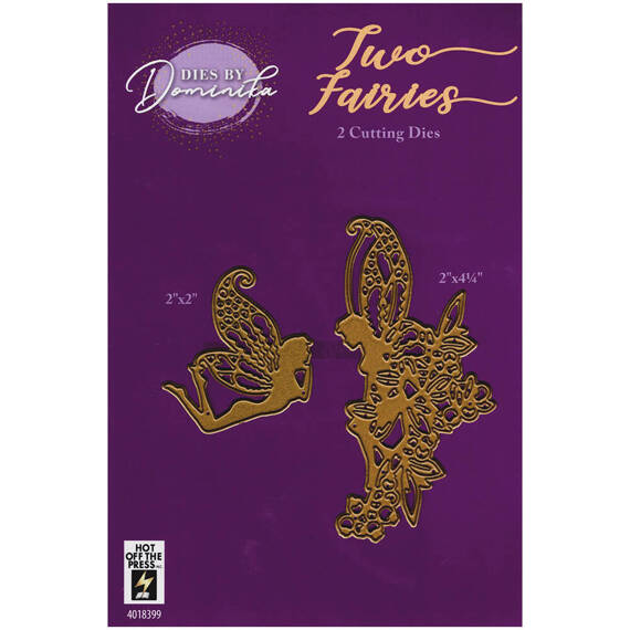 HOT OFF THE PRESS - Stanzform Präge Stanzschablone Cutting Die, Two Fairies 