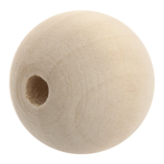 Holzperlen für Perlen, 2,5 cm Perle - 10 Stk