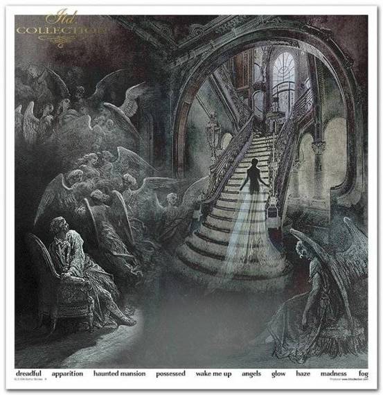 ITD COLELECTION Satz von 11St Scrapbooking-Papieren, 30x30 cm Gothic Stories