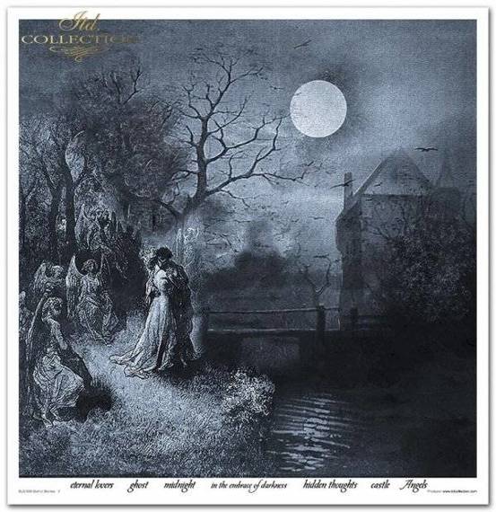 ITD COLELECTION Satz von 11St Scrapbooking-Papieren, 30x30 cm Gothic Stories