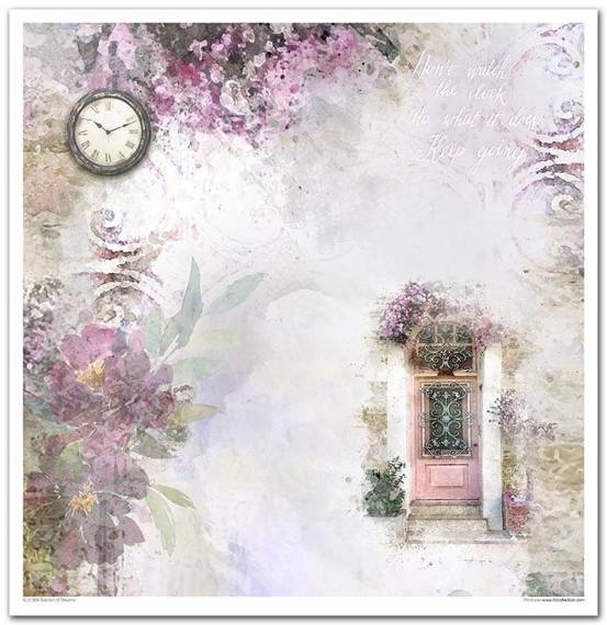 ITD COLLECTION Set 11Stk 30x30cm Scrapbooking Papier  - Garden of Dreams