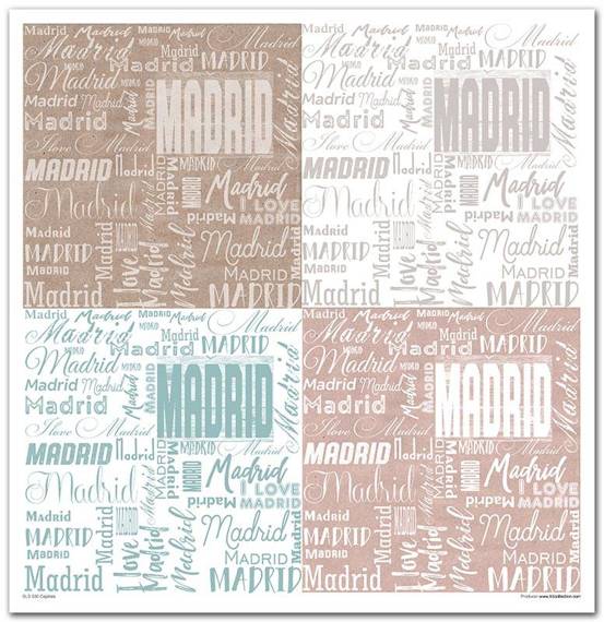 ITD COLLECTION Setz 11Stk 30x30cm Scrapbooking Papier -Capitals