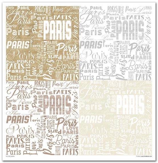 ITD COLLECTION Setz 11Stk 30x30cm Scrapbooking Papier -Capitals