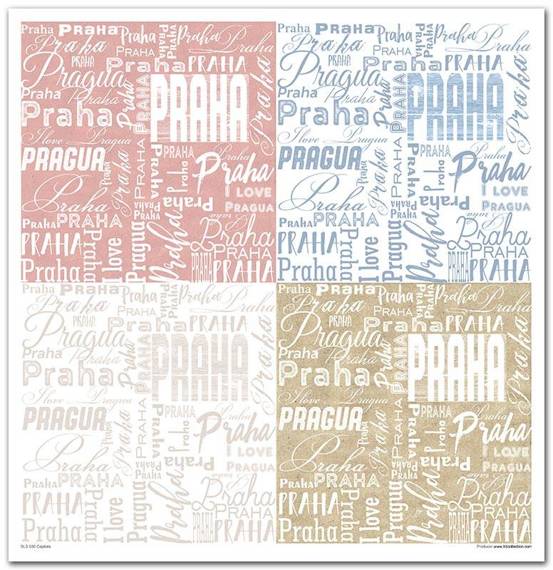 ITD COLLECTION Setz 11Stk 30x30cm Scrapbooking Papier -Capitals