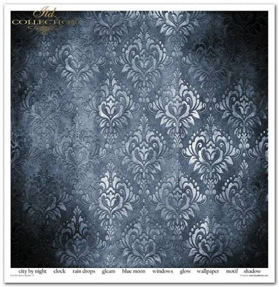 ITD COLLECTION Setz 11Stk 30x30cm Scrapbooking Papier  - Gothic Stories 2