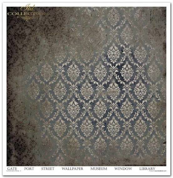 ITD COLLECTION Setz 11Stk 30x30cm Scrapbooking Papier  - Gothic Stories 2