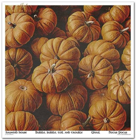 ITD COLLECTION Setz 11Stk 30x30cm Scrapbooking Papier - Halloween