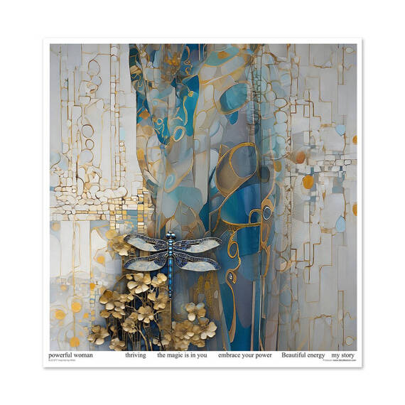 ITD COLLECTION Setz 11Stk 30x30cm Scrapbooking Papier -  Inspired by Klimt