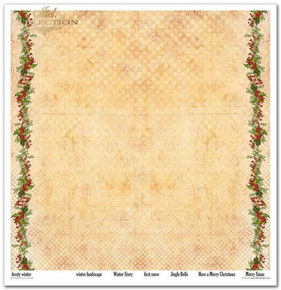 ITD COLLECTION Setz 11Stk 30x30cm Scrapbooking Papier - Merry Christmas