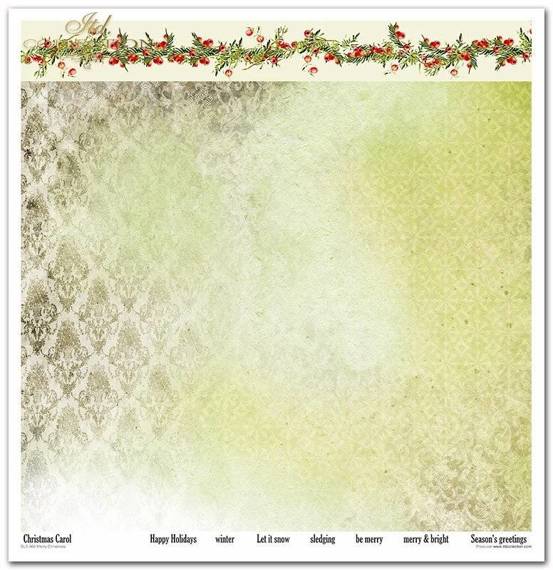 ITD COLLECTION Setz 11Stk 30x30cm Scrapbooking Papier - Merry Christmas