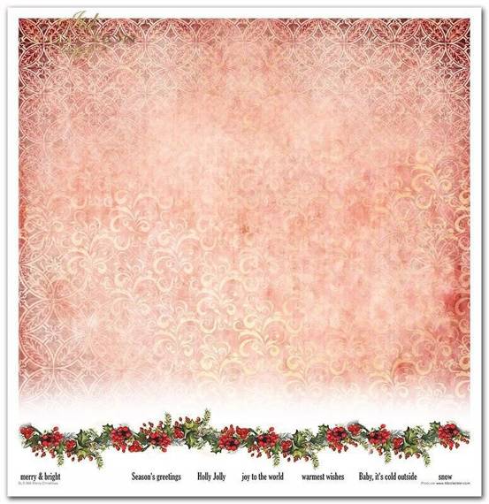 ITD COLLECTION Setz 11Stk 30x30cm Scrapbooking Papier - Merry Christmas