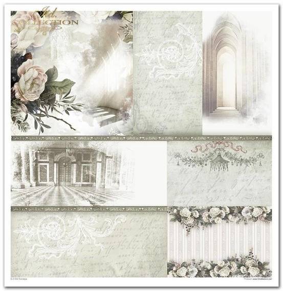 ITD COLLECTION Setz 11Stk 30x30cm Scrapbooking Papier - Nostalgia 