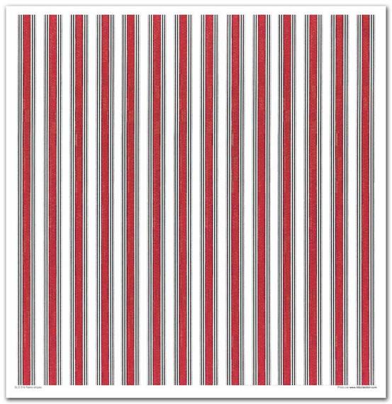 ITD COLLECTION Setz 11Stk 30x30cm Scrapbooking Papier - Retro Stripes