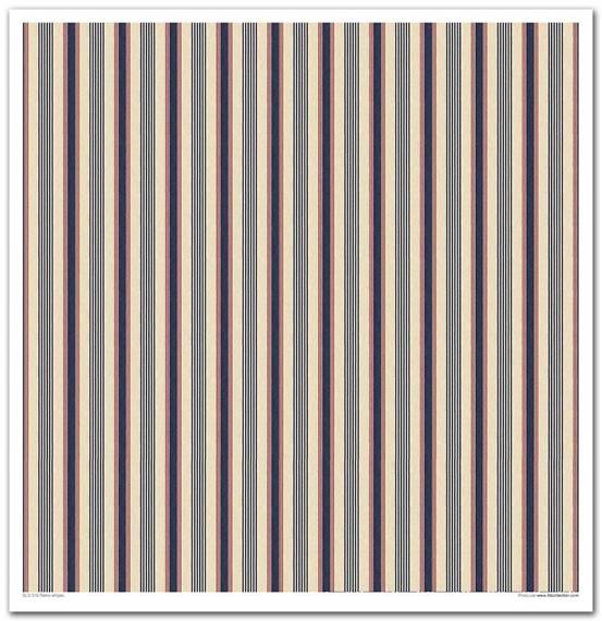 ITD COLLECTION Setz 11Stk 30x30cm Scrapbooking Papier - Retro Stripes