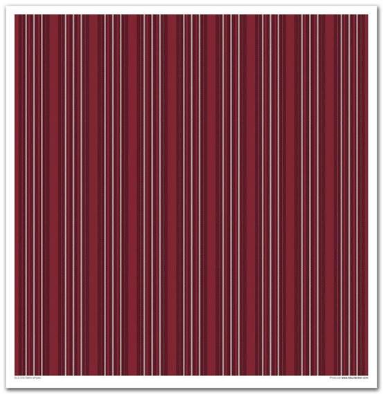 ITD COLLECTION Setz 11Stk 30x30cm Scrapbooking Papier - Retro Stripes