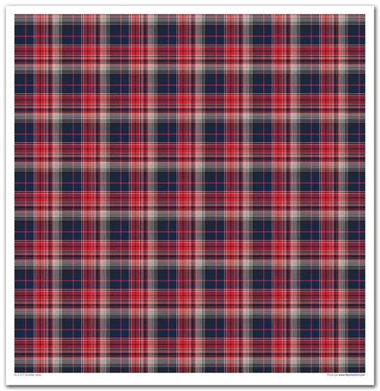 ITD COLLECTION Setz 11Stk 30x30cm Scrapbooking Papier -Scottish Style