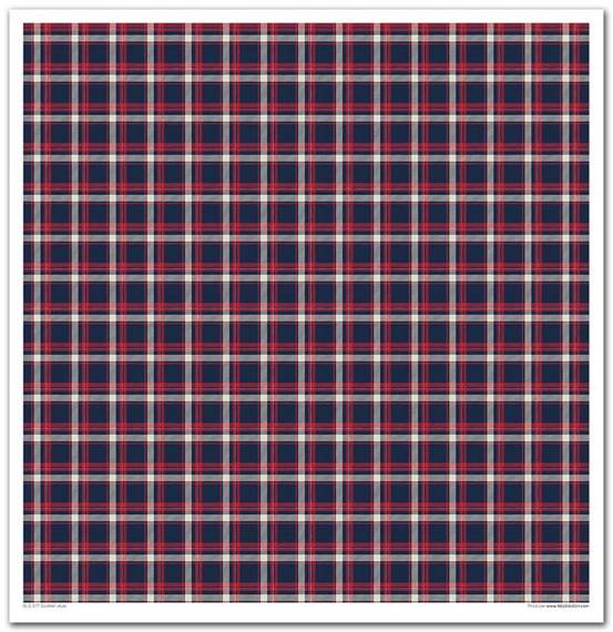 ITD COLLECTION Setz 11Stk 30x30cm Scrapbooking Papier -Scottish Style