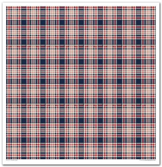 ITD COLLECTION Setz 11Stk 30x30cm Scrapbooking Papier -Scottish Style