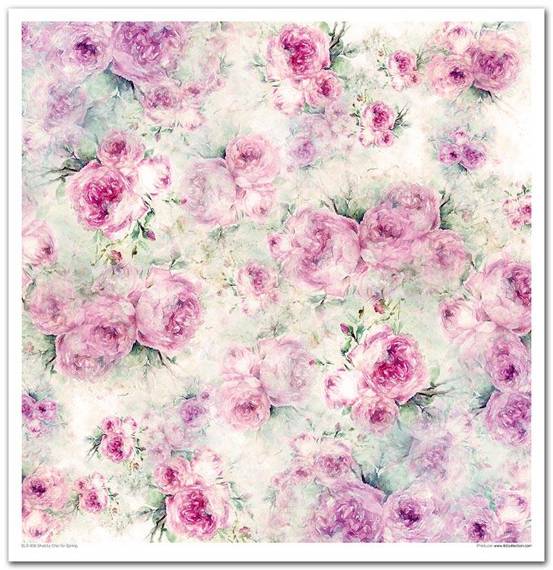 ITD COLLECTION Setz 11Stk 30x30cm Scrapbooking Papier Shabby Chic