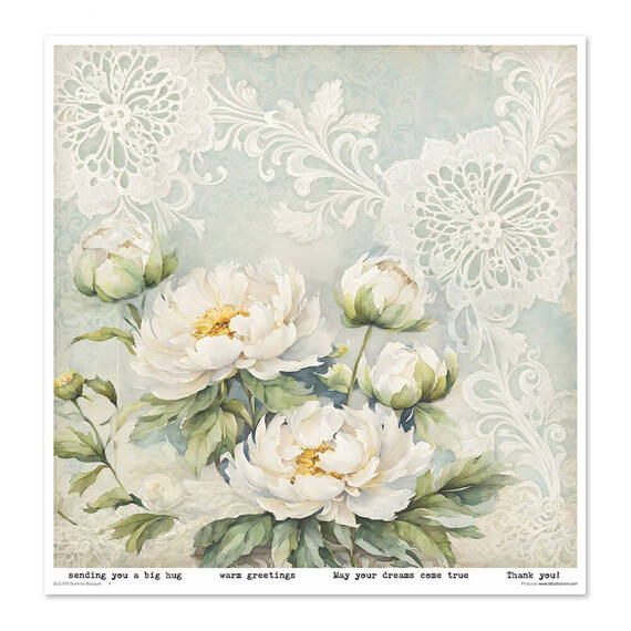 ITD COLLECTION Setz 11Stk 30x30cm Scrapbooking Papier - Summer Bouquet