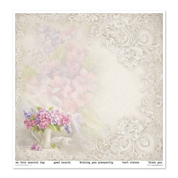 ITD COLLECTION Setz 11Stk 30x30cm Scrapbooking Papier - Summer Bouquet