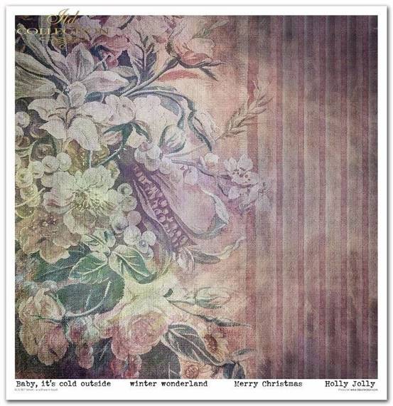 ITD COLLECTION Setz 11Stk 30x30cm Scrapbooking Papier - Velvet - a soft warm touch