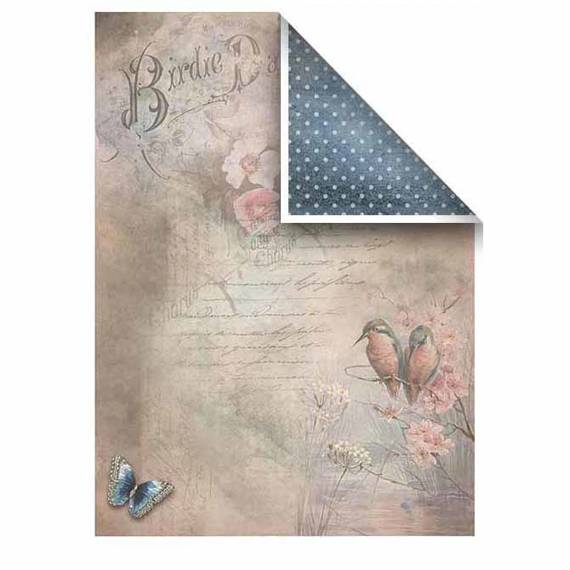 ITD COLLECTION Setz 5Stk 21x30cm Scrapbooking Papier - Evening time