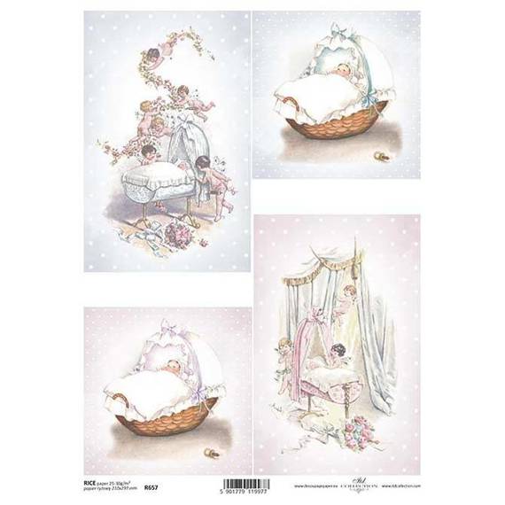 ITD Reispapier Decoupage Bastelpapier, Kinder R0657