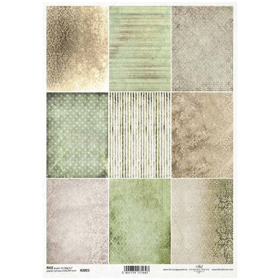 ITD Reispapier Decoupage Bastelpapier R2025 - Erde, Hintergründe, Tapeten, Muster