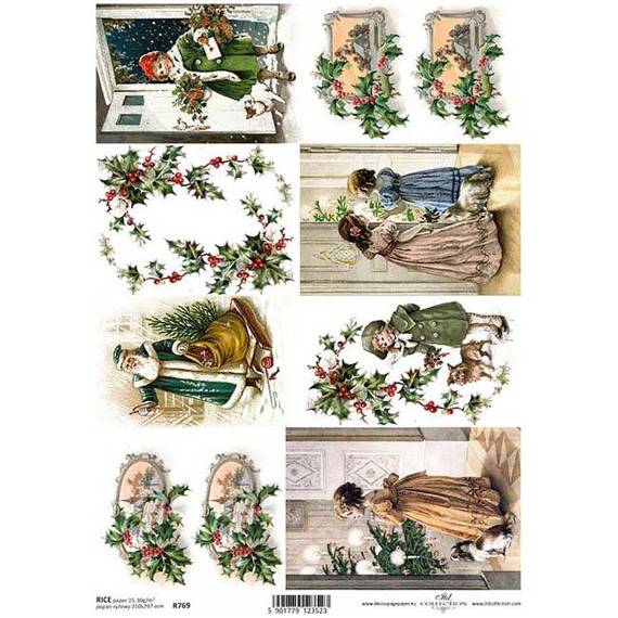 ITD Reispapier Decoupage Bastelpapier Softpapier Serviettentechnik, Kinder R769