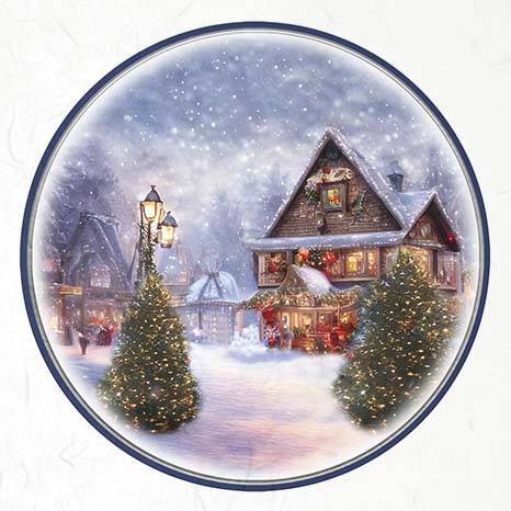 ITD Reispapier Decoupage SET Bastelpapier, rahmen vintage zeichen winter RSM060 