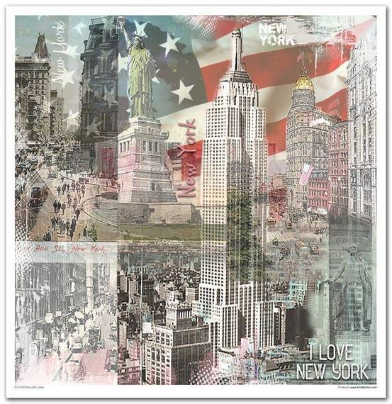 ITD Set 11 Stk 31x32cm einseitig Scrapbooking Papier 200g, Beautiful Cities