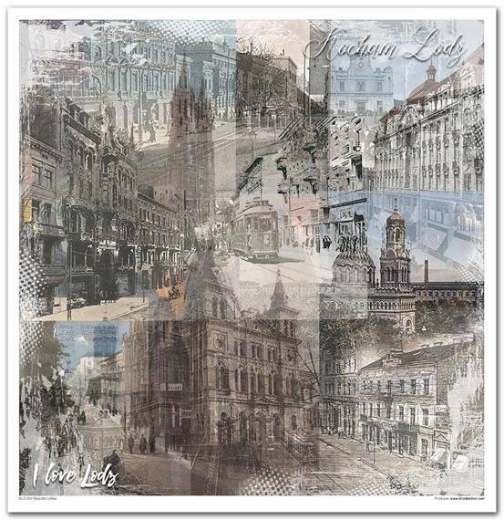 ITD Set 11 Stk 31x32cm einseitig Scrapbooking Papier 200g, Beautiful Cities