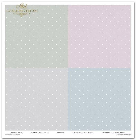 ITD Set 11 Stk 31x32cm einseitig Scrapbooking Papier 200g, Flower Post - Forget me not