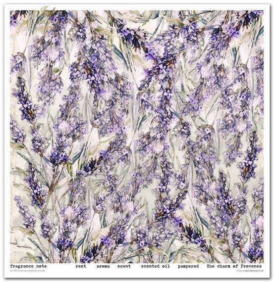 ITD Set 11 Stk 31x32cm einseitig Scrapbooking Papier 200g, Provence scented with lavender