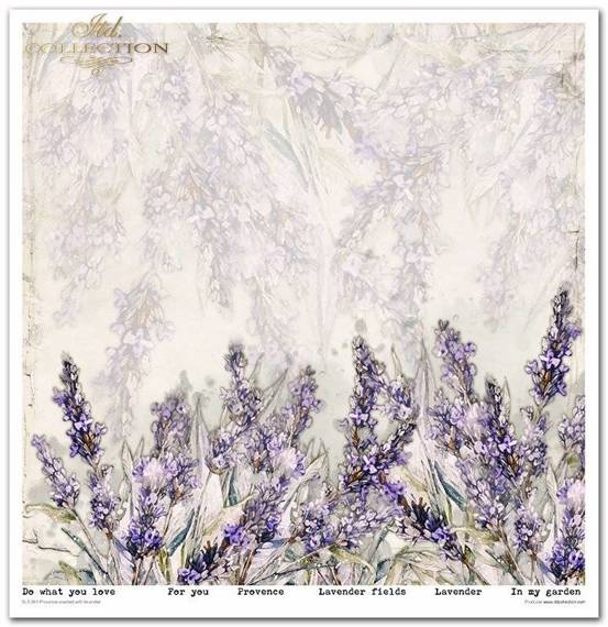 ITD Set 11 Stk 31x32cm einseitig Scrapbooking Papier 200g, Provence scented with lavender