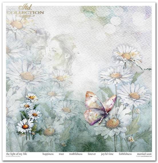 ITD Set 11 Stk 31x32cm einseitig Scrapbooking Papier 200g, Summer Love Story vol. 1