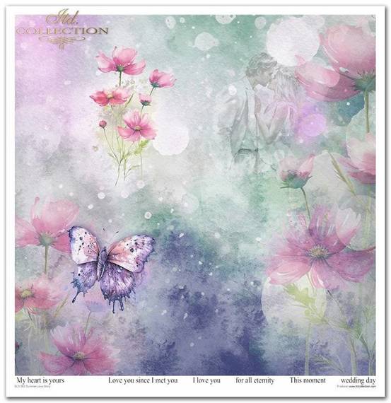 ITD Set 11 Stk 31x32cm einseitig Scrapbooking Papier 200g, Summer Love Story vol. 1